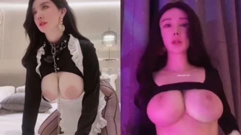 极品肥臀巨乳嫩模潘娇娇❤️女仆和主人之调教+超魅全身裸舞